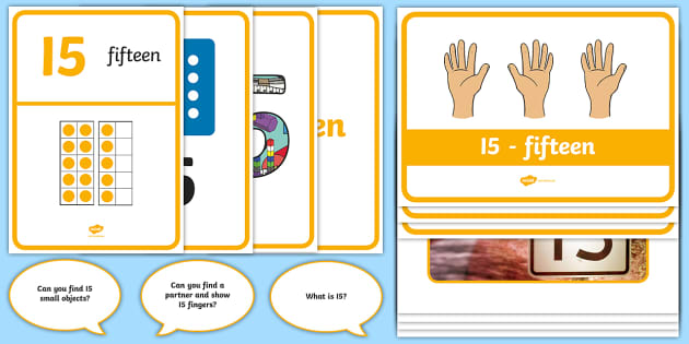 All About Number 15 Display Pack (teacher made)