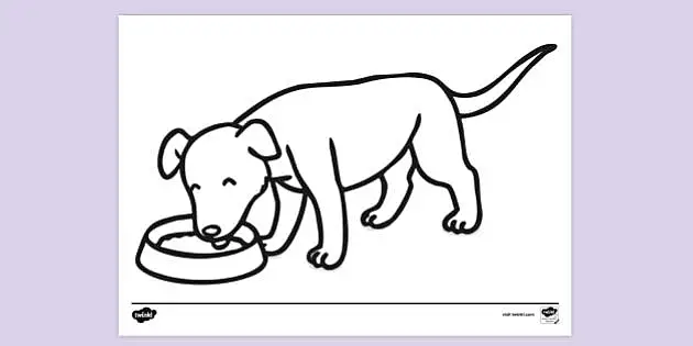 slurping soup from a bowl coloring pages
