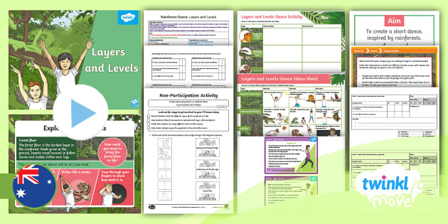 Move PE: Year 3 Rainforest Dance: Lesson 1: Layers and Levels