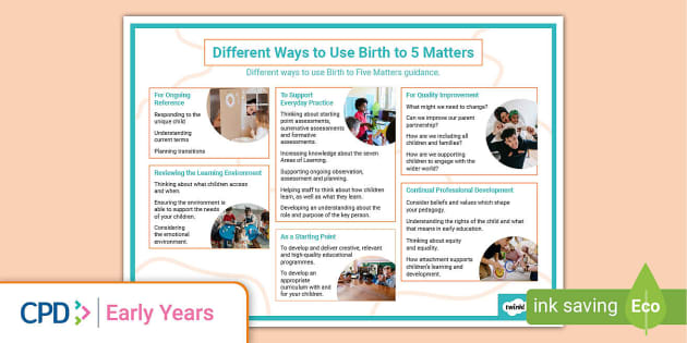 Birth To 5 Matters PDF (New EYFS 2021) | CPD | Twinkl