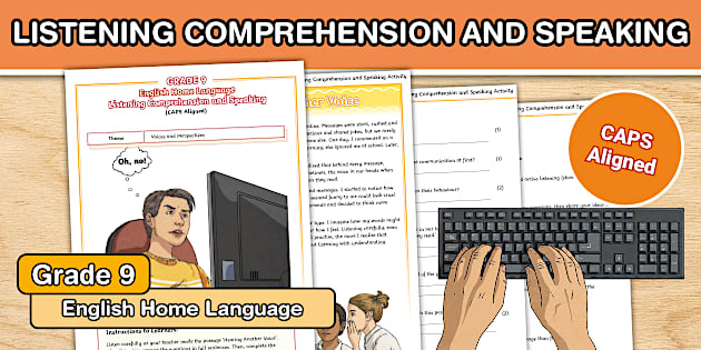 Grade 9 English Home Language - Listening Comprehension and Speaking ...