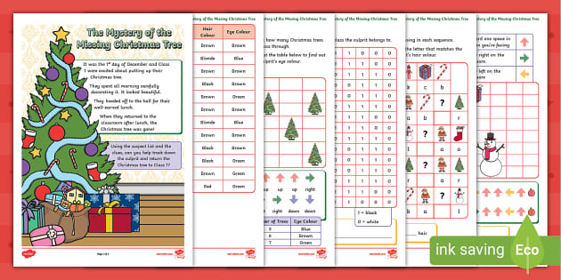 KS1 Christmas Coding Mystery - Twinkl KS1 (teacher made)