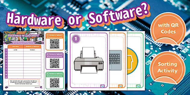 Hardware or Software? QR Code Naming and Sorting Activity