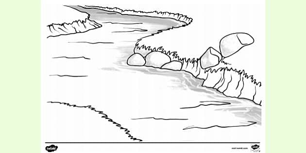 geography physical features coloring pages