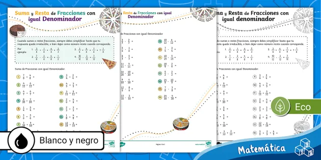 Amplificar y simplificar worksheet