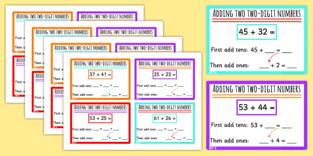 Add Two Two Digit Numbers Not Crossing 10 or 100 - Twinkl