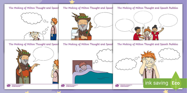 the-making-of-milton-thought-and-speech-bubble-worksheet-worksheets