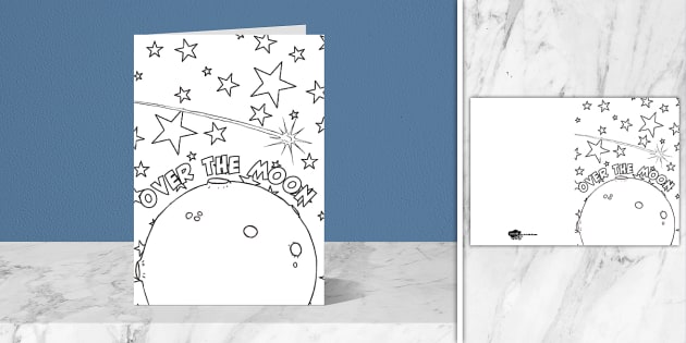 over the moon coloring pages for children