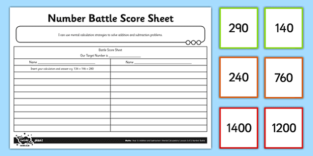 year 5 mental maths strategies number battle pack