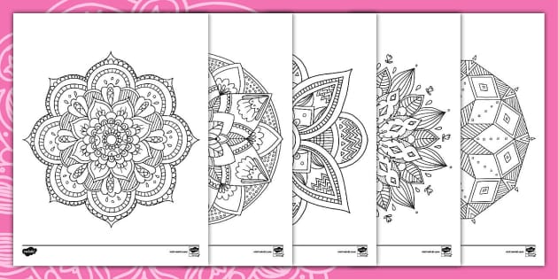Mandalas & Affirmations - Mindfulness Coloring for Adults and Teens