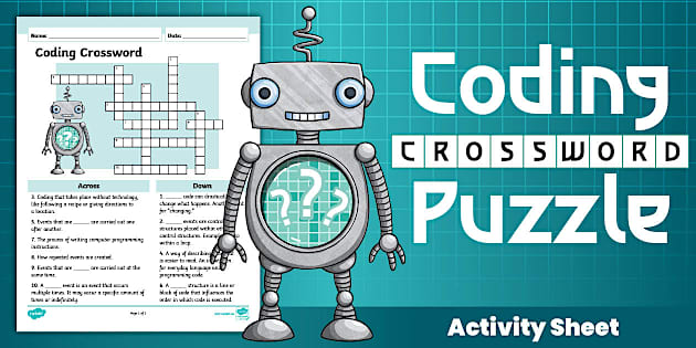 Performance Testing Sheets Coding Crossword Activity Sheet