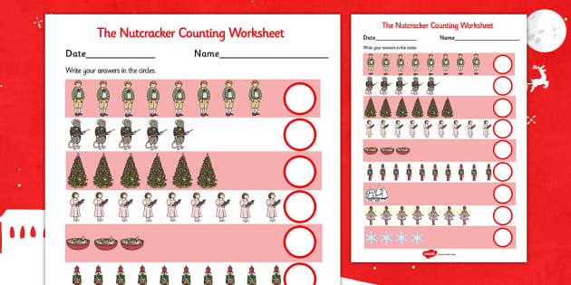 The Nutcracker Counting Sheet Professor Feito Twinkl