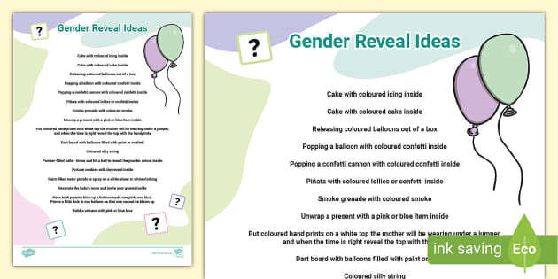 Gender Reveal Parties Explained and Examples