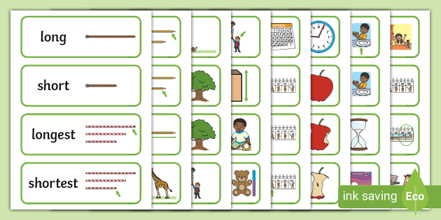 Size Comparison Word Mat - Size Comparison Display Posters (Word