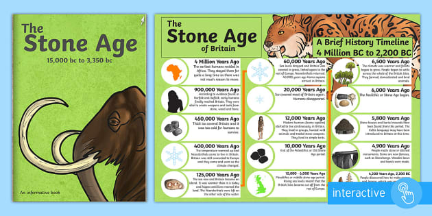 The Stone Age History ebook (Hecho por educadores) - Twinkl