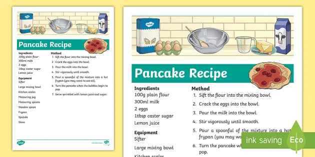 Blank Recipe Templates (teacher made) - Twinkl