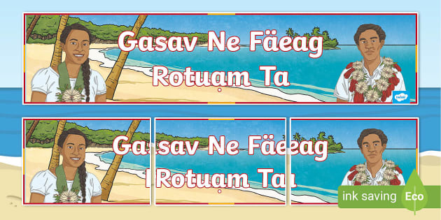 Rotuman Language Week Banner (teacher made) - Twinkl