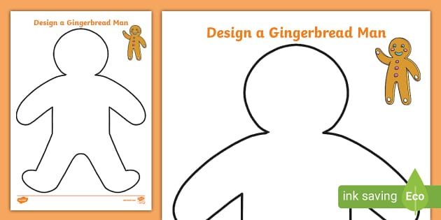 Gingerbread Outline | Design Your Own! - Twinkl