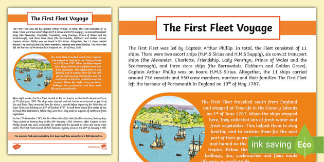 the voyage first fleet