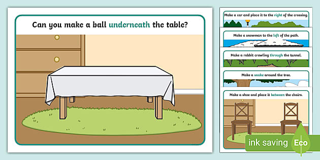 Play doh mats: positional words (differentiated)