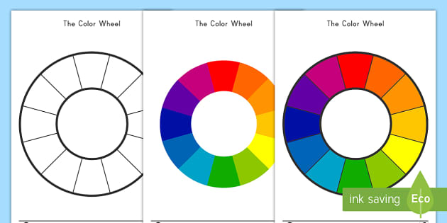 Color Wheel Chart for Teachers and Students