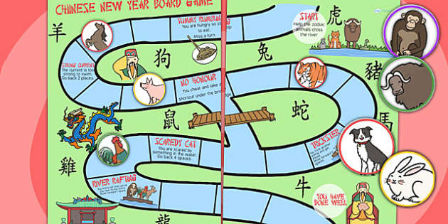 Chinese New Year Animal Race Board Game - - Australia, chinese