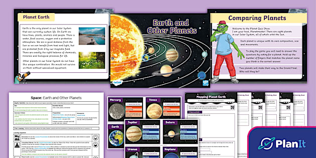 Yr 6 Science Space Lesson 4 Earth and Other Planets - Twinkl