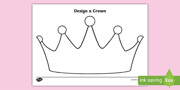 3D Paper Crown Template, Free Download