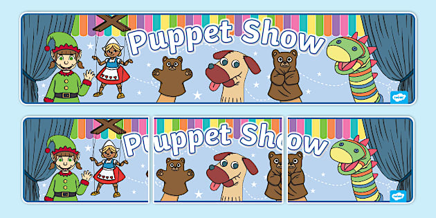 Puppet Show Display Banner - Twinkl