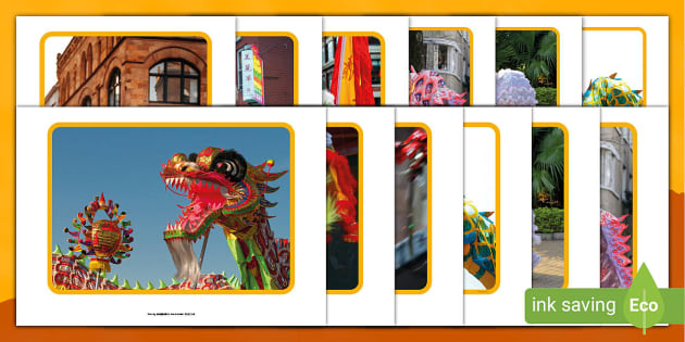 Dragon and Lion Dance Display Photos (teacher made) - Twinkl