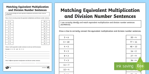matching-equivalent-multiplication-and-division-number-sentences