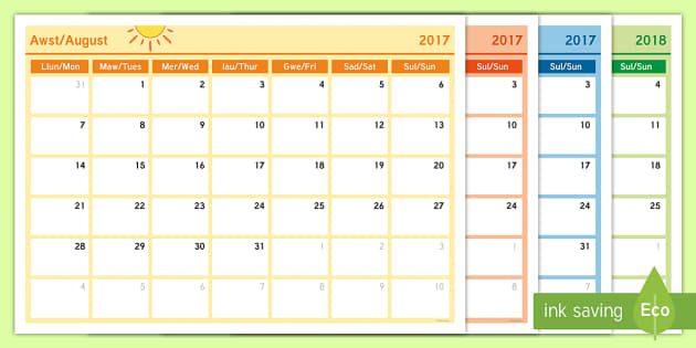 Academic Year Monthly Calendar Planning Template 2017-2018 Academic Year Monthly Calendar Planning Template 2017-2018