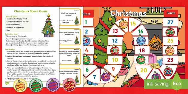 クリスマス英語ボードゲーム 子供向け Christmas Board Game | Kids