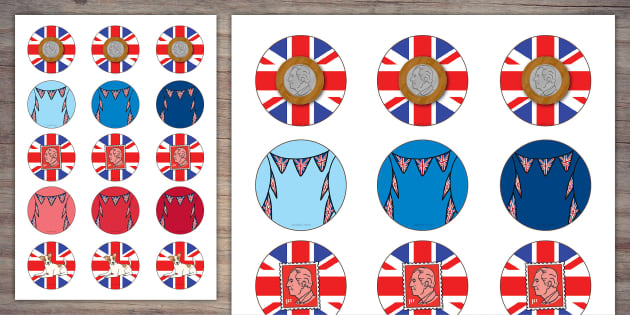 Street Party Coronation Cupcake Toppers | Twinkl Party