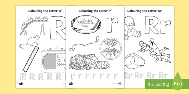 r coloring pages