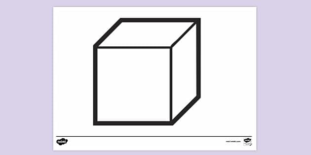 FREE! - Unit Cube Colouring Sheet Colouring | Colouring Sheets