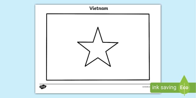 FREE! - Vietnam Flag Colouring Page | Primary Resources | Twinkl