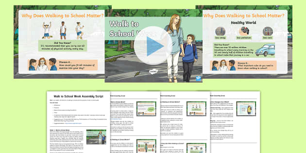 Let's All Walk to School Week Whole School Assembly Pack