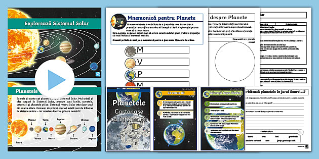 Explorează Sistemul Solar Pachet cu materiale