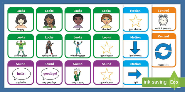 First, Then, Last: Code a Robot Friend Activity - Twinkl