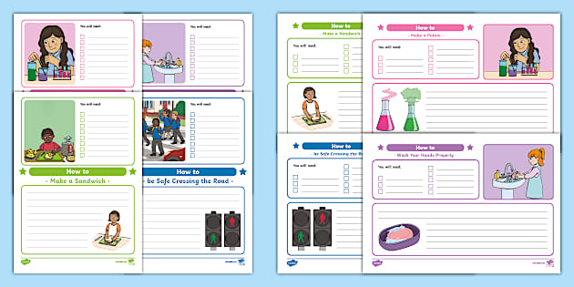 Instruction Writing Templates - Twinkl