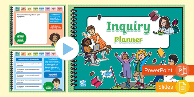 Inquiry Learning Collaborative Plan Google Slide Template