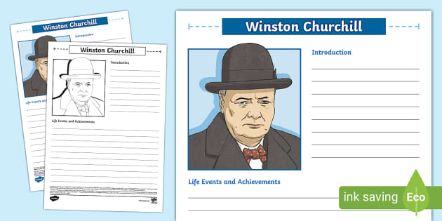 winston churchill children's biography