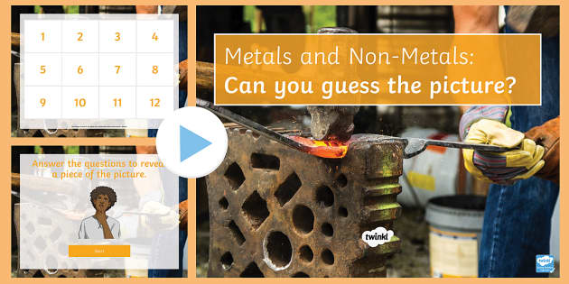 Metals and Non-Metals Quiz PowerPoint - PowerPoint KS3 Science