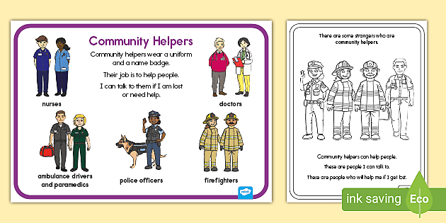 Community Helpers Coloring Pages - Get Coloring Pages