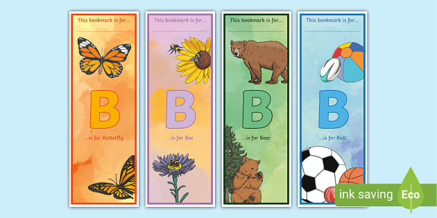 Printable Letter B Bookmarks | Primary Resources | Twinkl