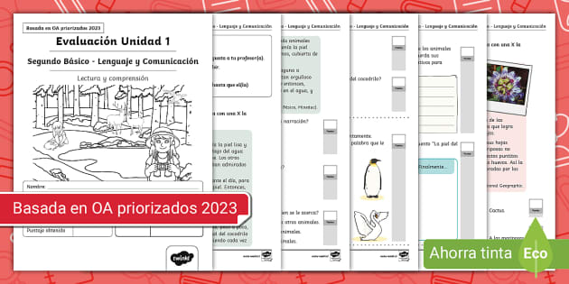 Evaluación Unidad 1 Segundo Básico Lenguaje Comunicación