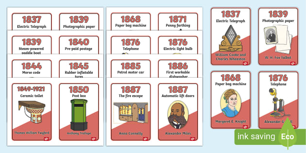 T T 3884 Timeline Of Victorian Inventions Cards Ver 2 