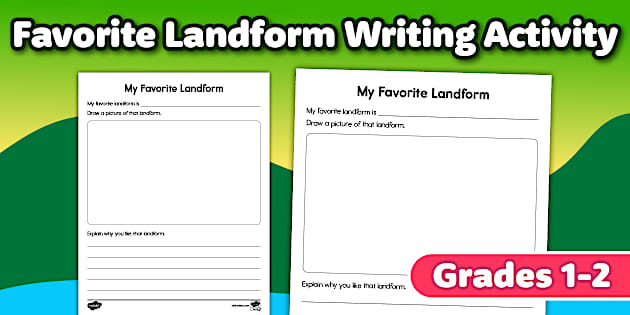 Favorite Landform Writing Activity