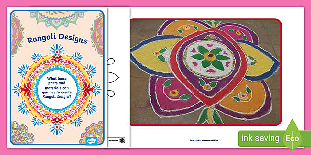 Rangoli Designs With Loose Parts Pack (teacher made)
